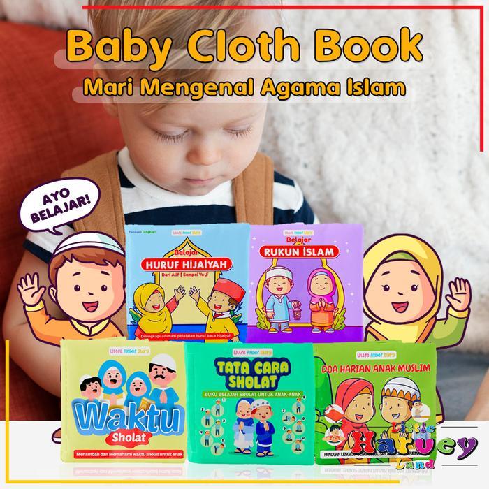 BUKU KAIN EDUKASI ANAK Mari Mengenal Agama Islam Buku Bantal Bayi Mainan Edukasi Karakter Anak