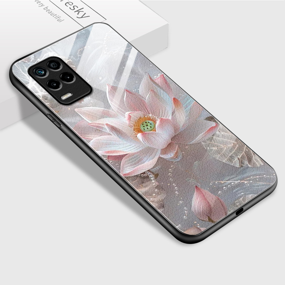 HardCase Kaca Casing For Realme 8 5G Case Kesing Hp Phone DLJ A1-2176 BL