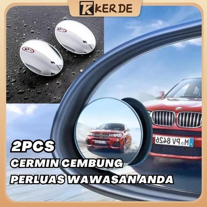 Blind Spot Spion Mobil 2PCS Kaca Spion Cermin cembung Spion Bulat Kecil Mobil BlindSpot Cermin Spion
