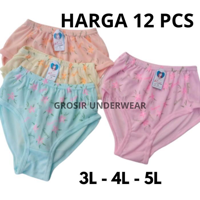 12 Pcs CD Menstruasi Celana Dalam Cewek Remaja Dewasa Motif
