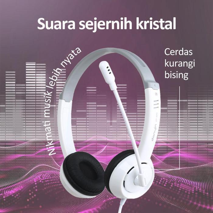 Bonkyo DT326 headset headset antarmuka 3.5mm layanan pelanggan mahasiswa desktop laptop headset