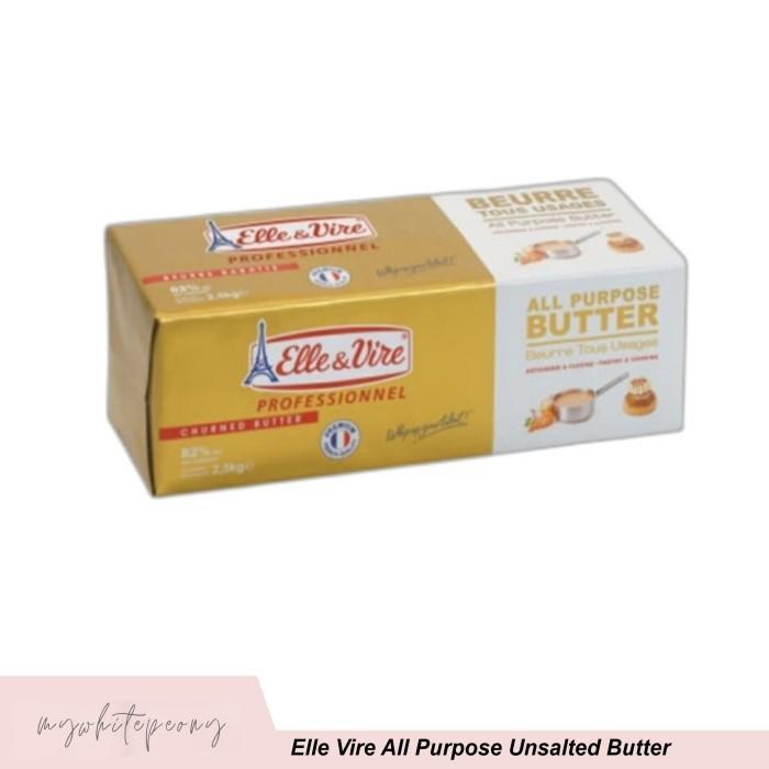 Elle & Vire All Purpose Unsalted Butter 2.5 Kg