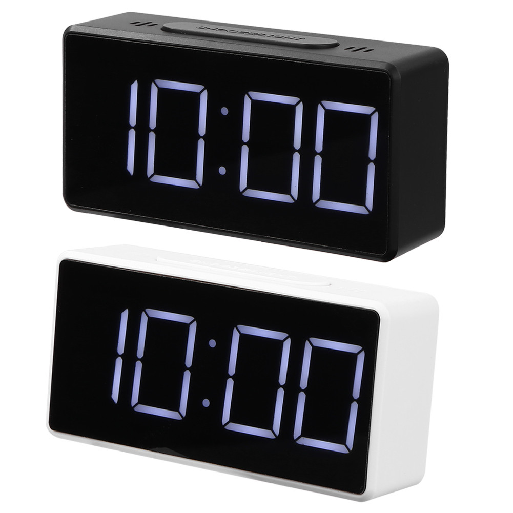 Digital LED Desk Alarm Clock Thermometer Snooze Table Clock Electronic Clock