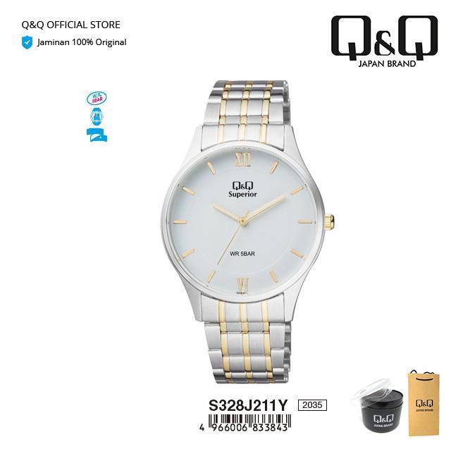 ASLI QnQ QQ Jam Tangan Pria Analog - S328 S328J Superior READY STOCK