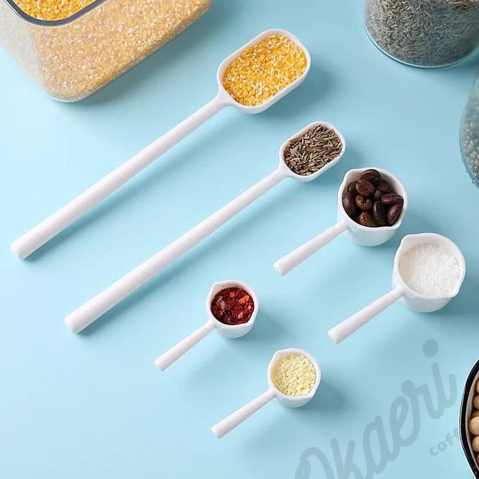 Mini Measuring Spoon / Sendok Takar Plastik Kecil Susu Gula Teh Kopi