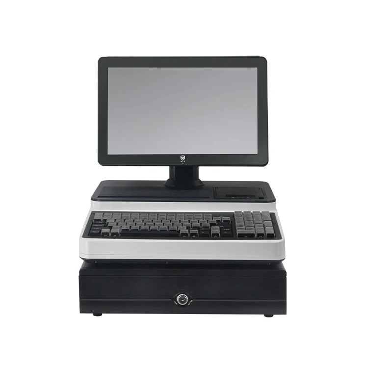 15.6" Dual-Screen All-in-One POS Cash Register for Mall, Supermarket & F&B