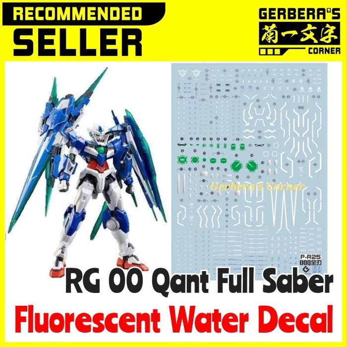 TEREMURAHTERLARIS READY SILAHKAN DIORDER FLUORESCENT WATER DECAL RG 00 QANT FULL SABER EVO STUDIO