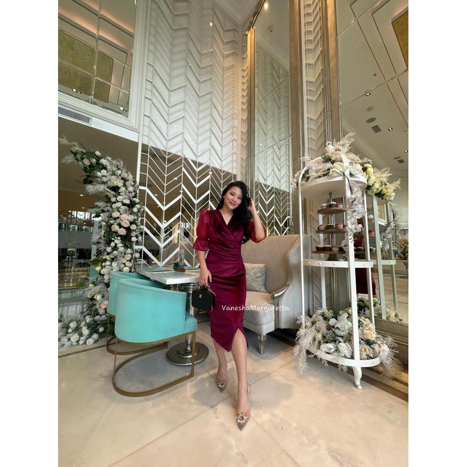 [] [VM] - 9021 - Dress Pesta / Dress Bludru murah / Dress pesta Bludru
