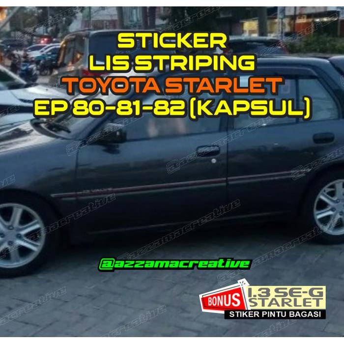 STIKER LIST STRIPING STARLET KAPSUL