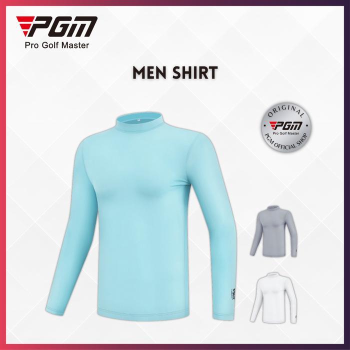 PGM Long Sleeve Men Golf Shirt Baju Golf Pria Lengan Panjang Kaos Golf