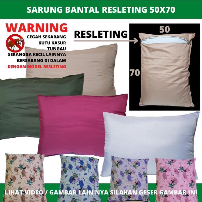 "New" Sarung Bantal Resleting SARUNG BANTAL SARUNG BANTAL UK.50X70