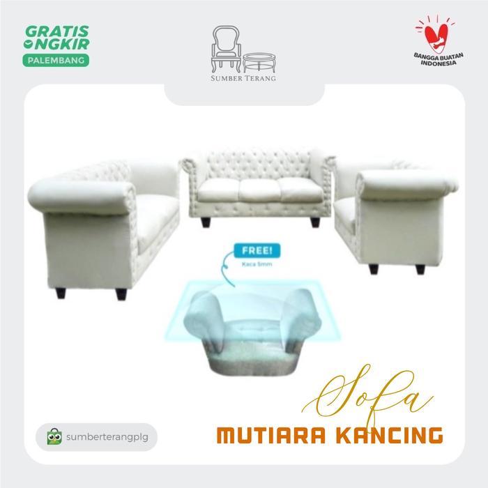 Sofa Minimalis Mutiara / Kursi Tamu Minimalis / Kursi Tamu Spons - 1set tanpa meja