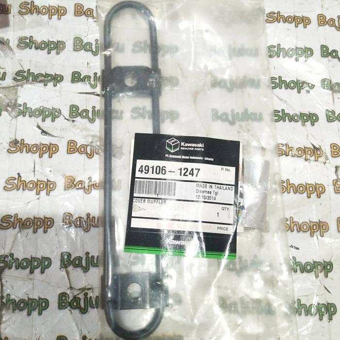 Breket Braket Tameng Pelindung Knalpot Ninja 150 Rr Ori Ori Kmi Baru