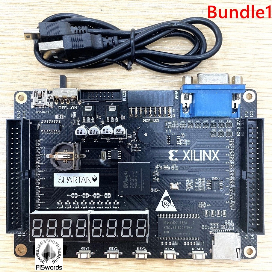 AX309 Update Version FPGA Demo PCB board Xilinx Spartan6 XC6SLX16 With 256Mb SDRAM EEPROM FLASH SD