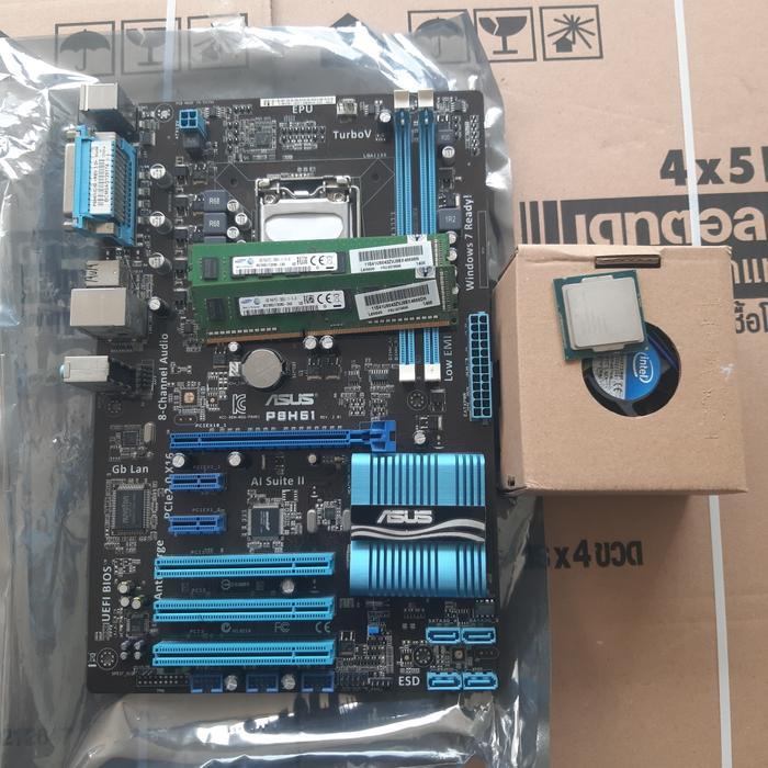 Paket GIGABYTE ASUS H61 P61 proc i5 3470 Ram 8Gb FAN