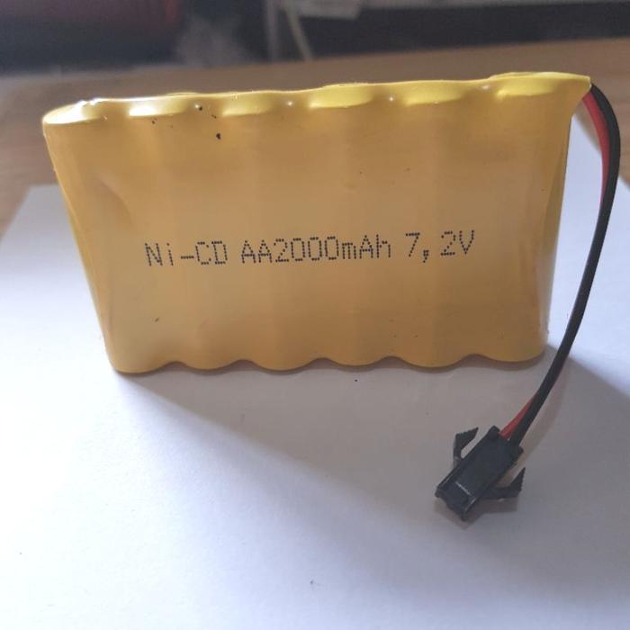 Baterai Mobil Remot Rc Aa 2000Mah 7,2V Ni Cd / Batre Rc 7,2V 2000Mah