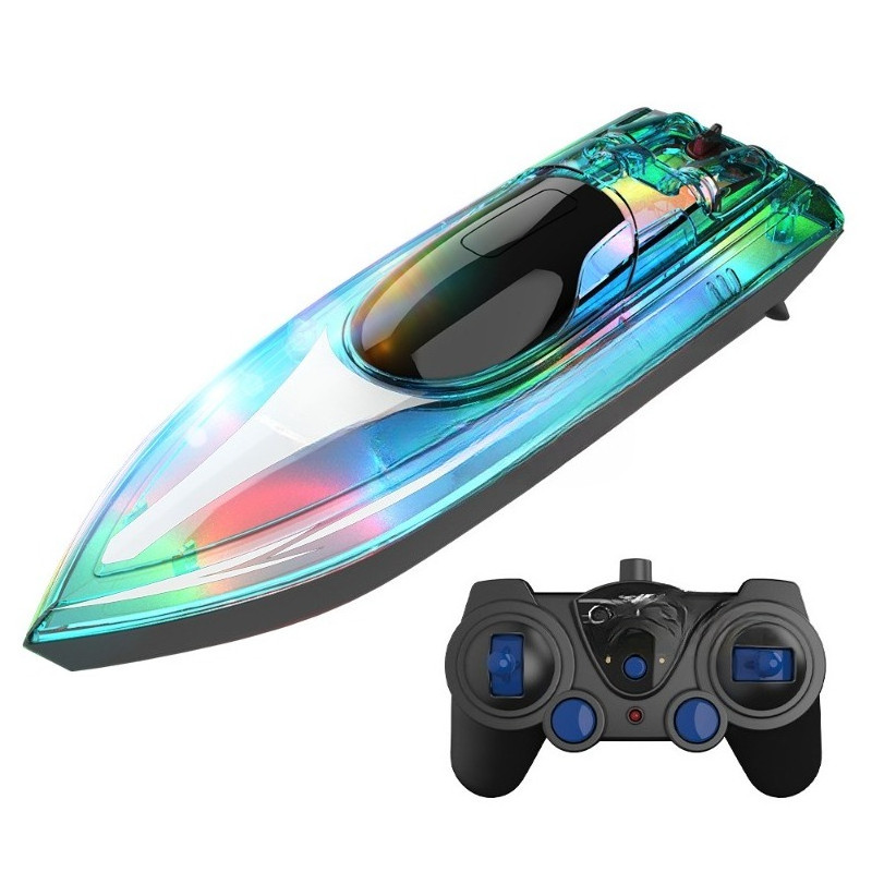 PROMO Remote control boat lights Remote control boat Water competition lights Children's