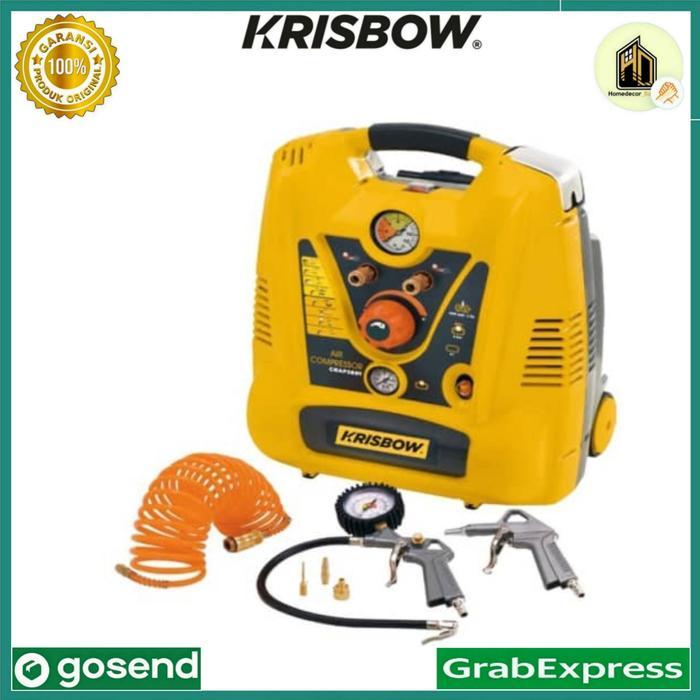 Krisbow Kompresor Angin Oil Free 2hp 8bar Crdb0206 / kompresor