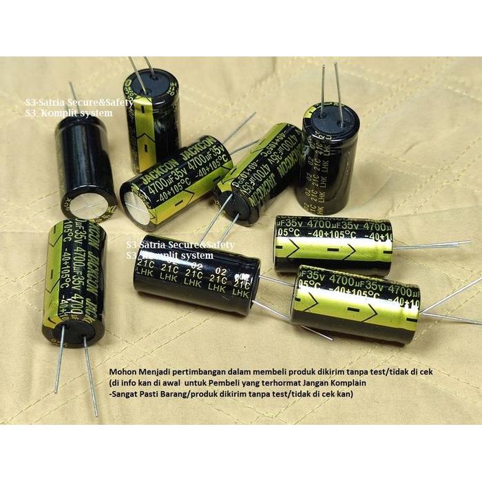 Elco 4700Uf 35V Elko 4700 Uf 35 Vol V 35Vol 4700Uf/35V 4700Uf35V Redy Stok