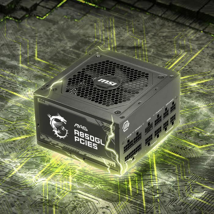 POWER SUPPLY PSU MSI MAG A850GL PCIE5 ATX 3.0 850W 80+ GOLD FULL MODUL