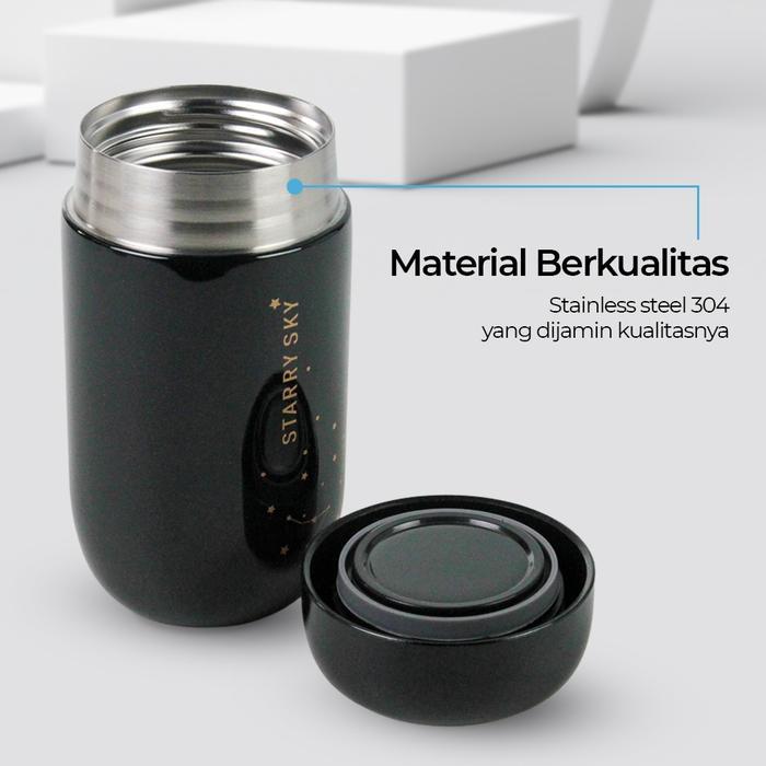 NEWBAKE Gelas Botol Tumbler Kopi Teh Stainless Steel 200 ML