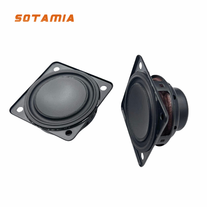 SOTAMIA 2PCS 2 Inch 48mm Full Range Speaker 4 Ohm 15 Watt High Power Subwoofer Bluetooth Speaker
