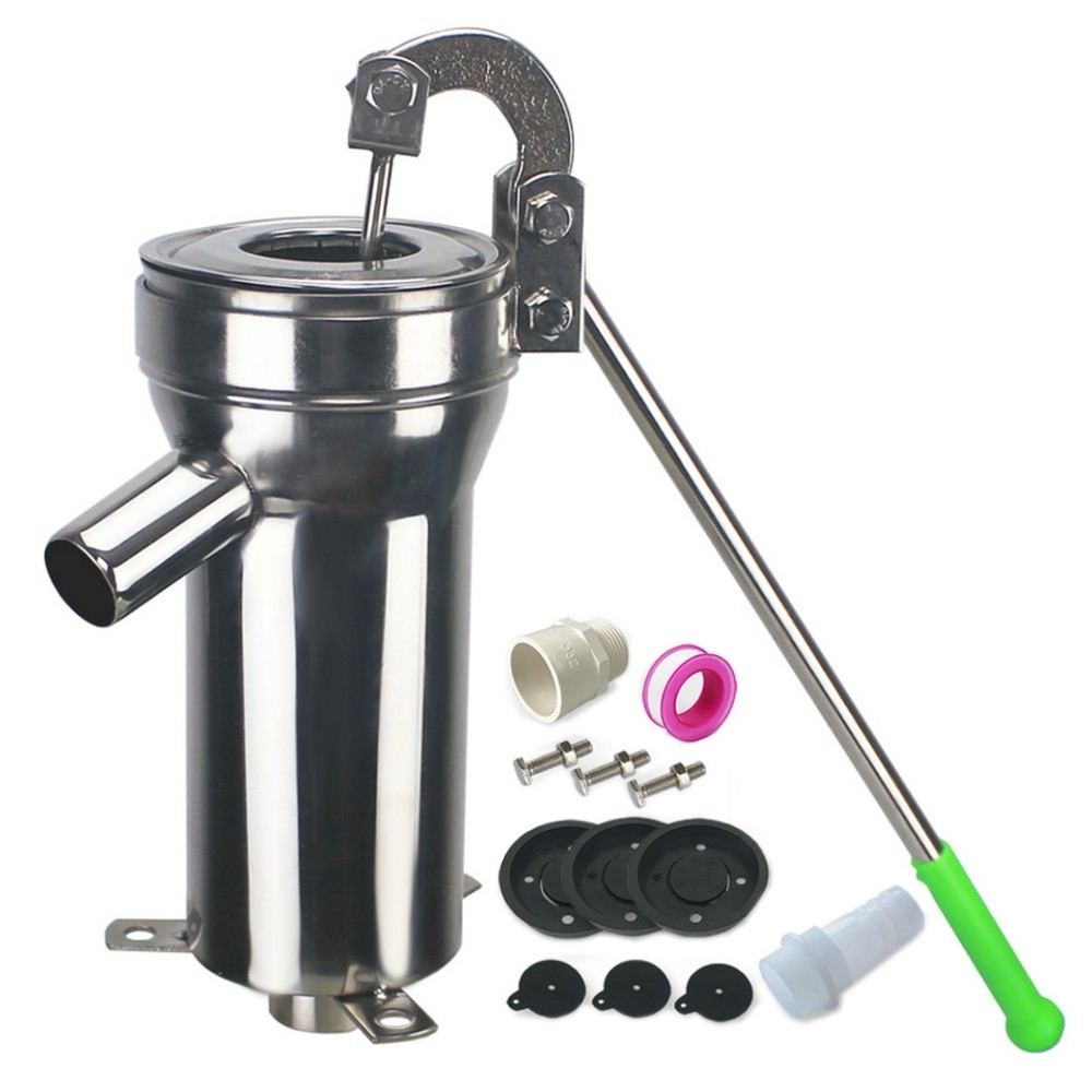 Manual Water Pump Stainless Steel Home Oil Pump Well Hand Shake Suction Pump Suction Well Water Max