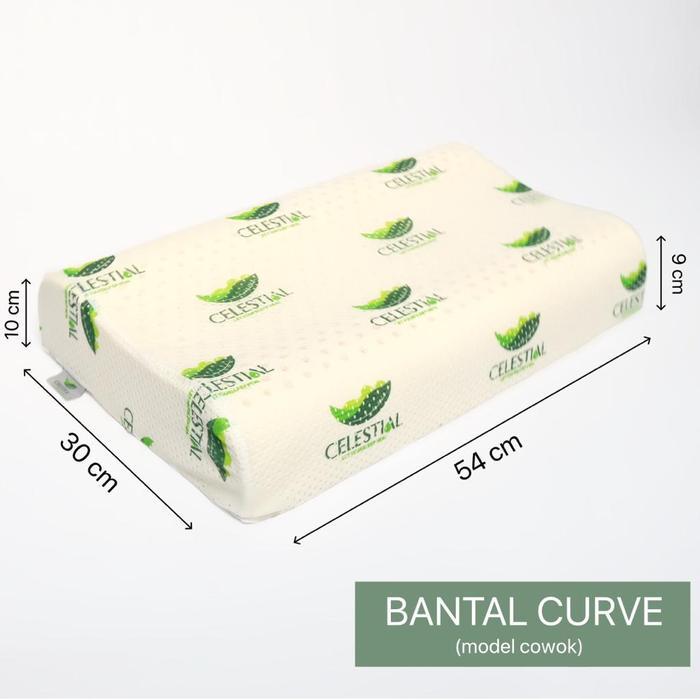 ASLI bantal celestial latex curve cowok READY STOCK