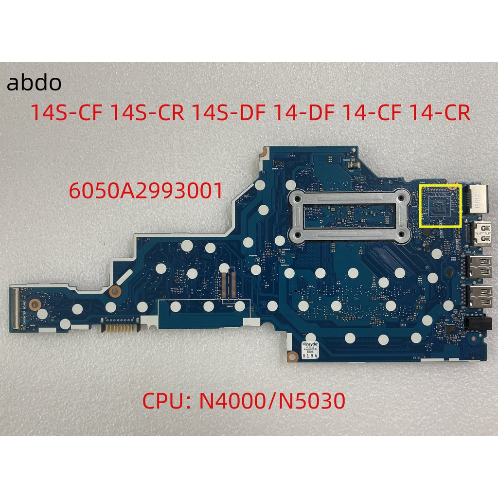 6050A2993001 Mainboard For HP 14-CF 14-DF 14S-DF TPN-I130 Laptop Motherboard With N5030 CPU DDR4