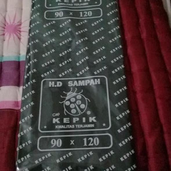 "New" Plastik sampah hitam/hd hitam sampah merk KEPIK UK 90x120