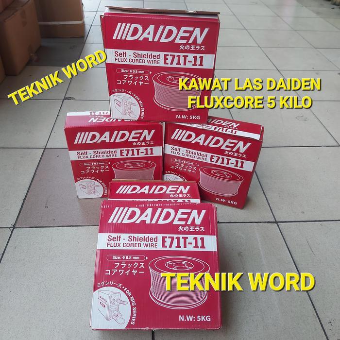 KAWAT LAS DAIDEN FLUXCORE E71T-11 0.8MM 5KG / KAWAT LAS DAIDEN 5KILO