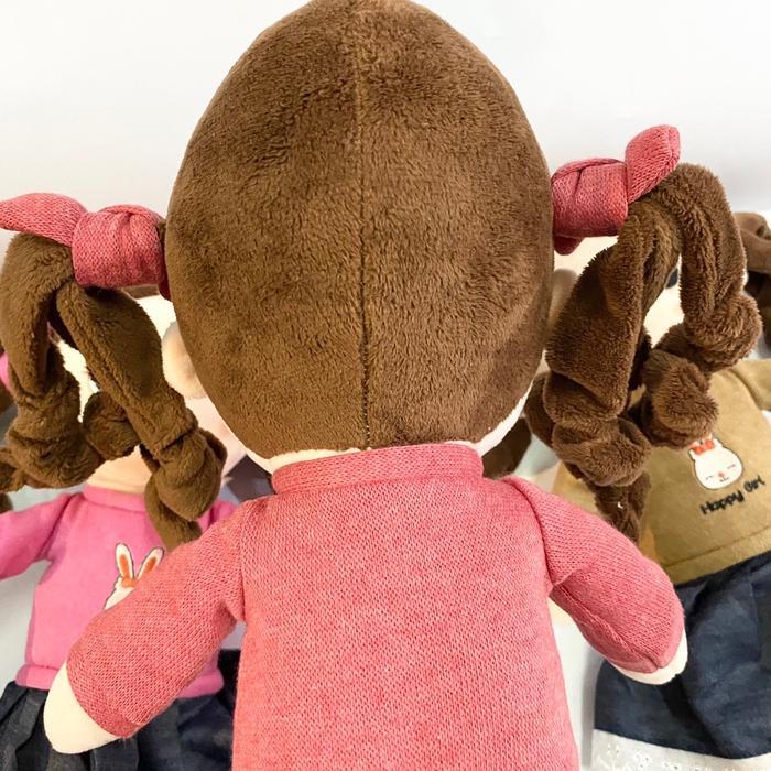 Seulgi Boneka Doll Happy Girl Cantik Perempuan Kuncir 05021075 Bahan Silikon Lembut Full Bordir