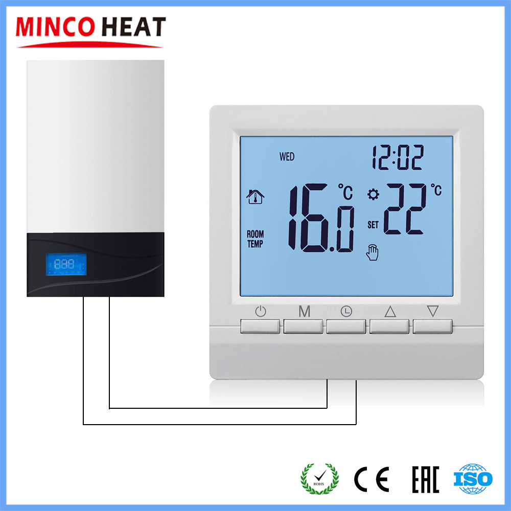 MINCO HEAT Programmable Gas Boiler Heating Temperature Regulator Hand Controller AA Battery