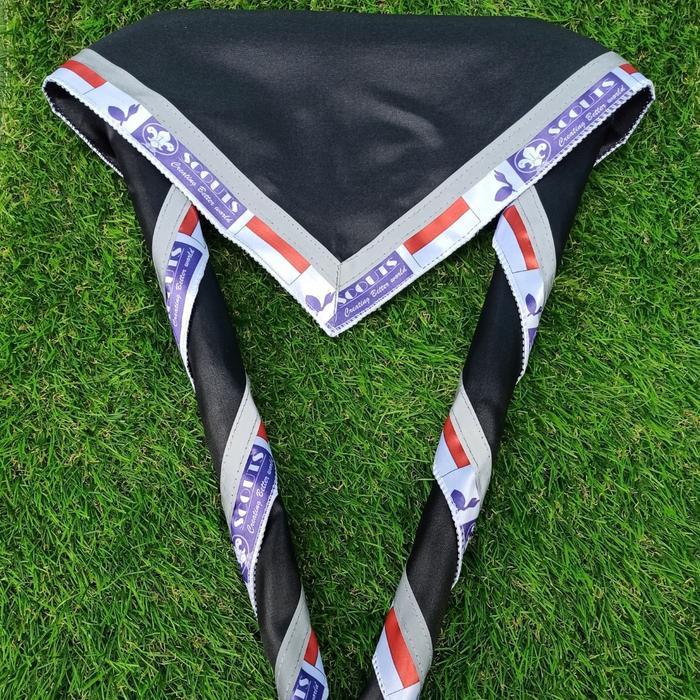 SCRAF PRAMUKA LIS SCOUTS HITAM syal selendang