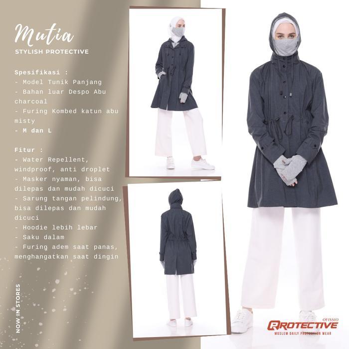 MUTIA JPD Jaket Pelindung Diri Anti Air Waterproof Anti Droplet Virus