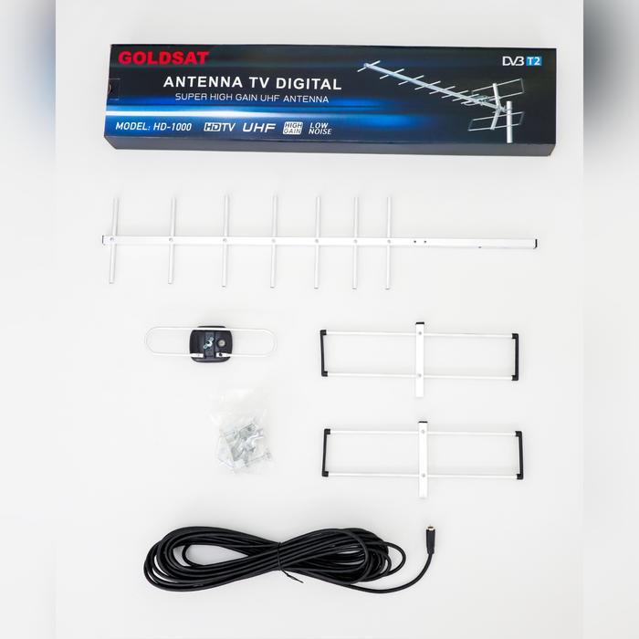 Antena Tv Digital Outdoor Goldsat Hd-1000 / Antena Tv Luar