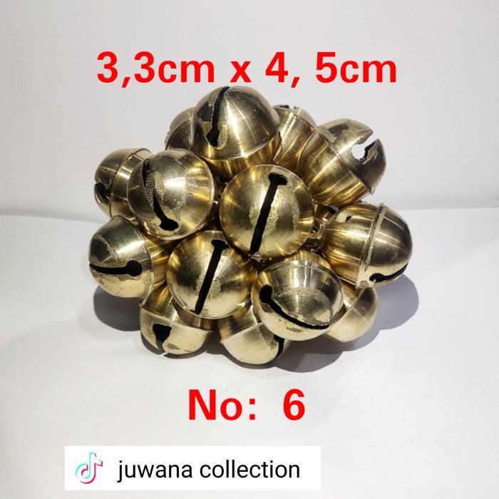 PROMO! krincing isi 20 biji ukuran no:6 klintingan kuningan krincingan kuningan gedruk jaranan