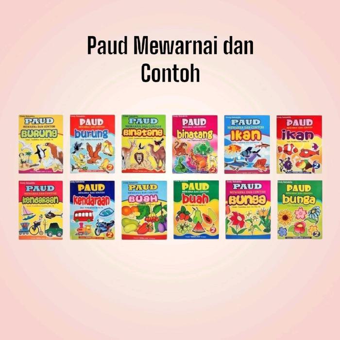 Buku Seri Mewarnai - Buku Seri Paud Mewarnai dan Contoh