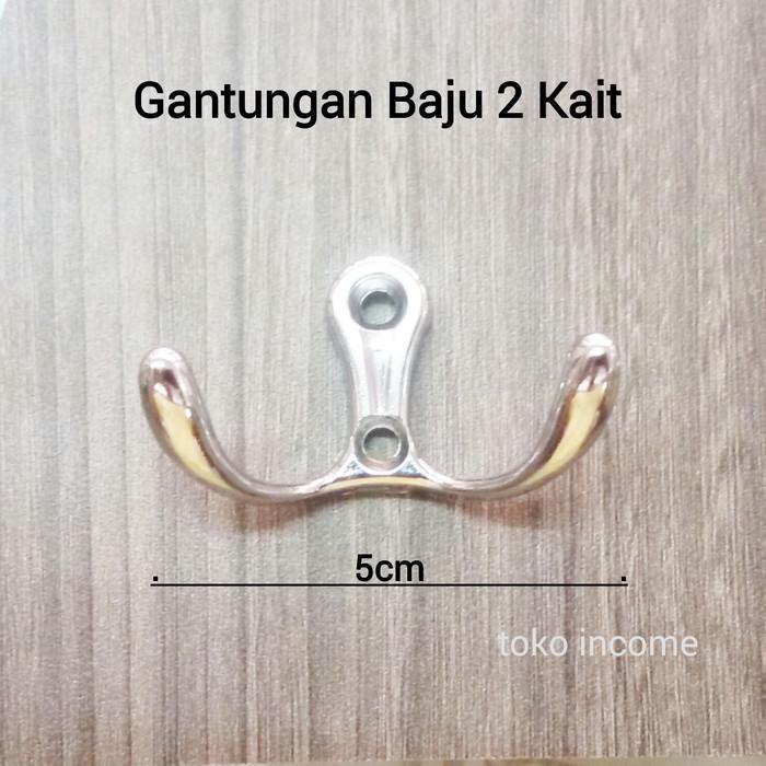 Kapstok Gantungan Baju 2 Kait