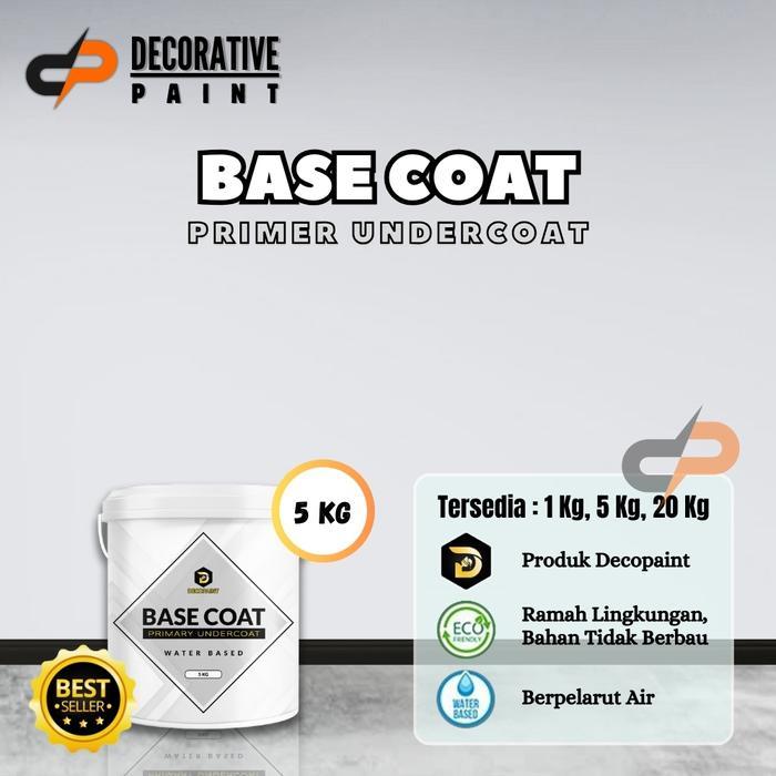 Cat Lapisan Dasar - Putih Base Coat Primer - 5 Kg Cat Tembok Lapisan Dasar - DECOPAINT