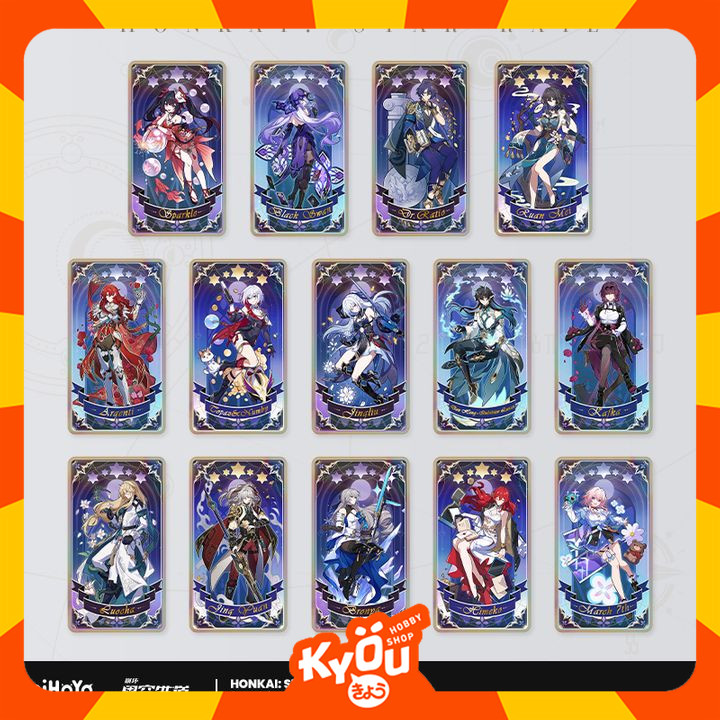 [Set of 14] Fable of the Stars Series Laser Ticket - Honkai: Star Rail (12cm)