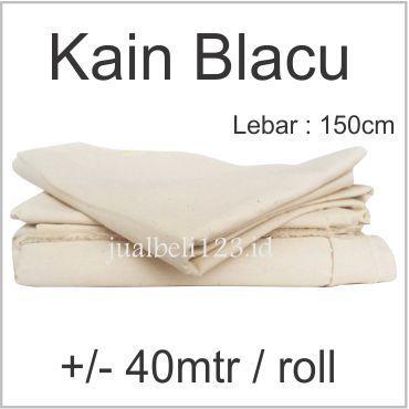 Kain Blacu Belacu Blaco kanvas lukis lebar 150cm Roll