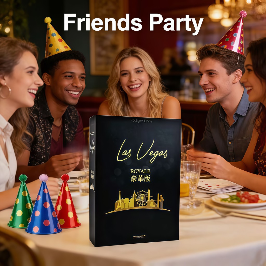 New Las Vegas Royal Edition Board Game - Adult Christmas and Birthday Gifts Casino parties and