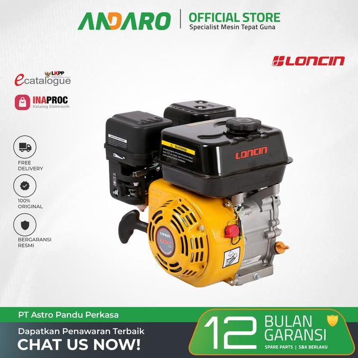 Mesin Penggerak Bensin LONCIN G 200 F Engine Power 6.5 HP Original