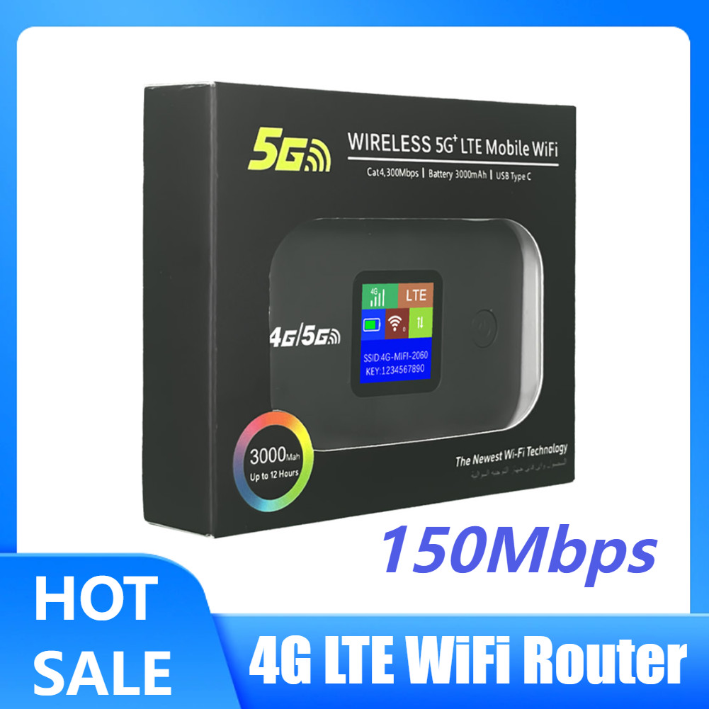 4G Lte Router Mobile WIFI Router 150Mbps Portable Pocket MiFi Modem Outdoor Hotspot with Sim Card