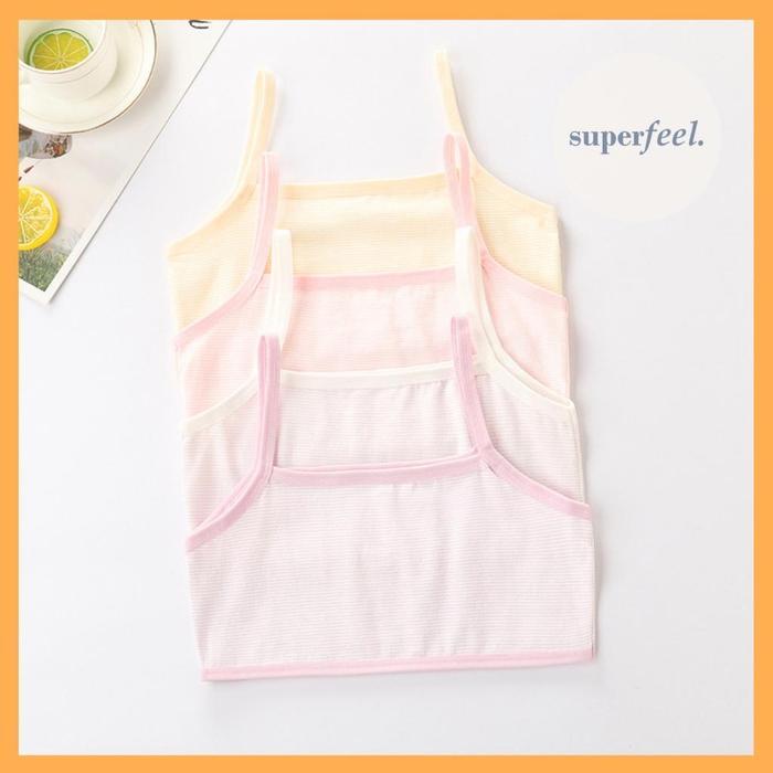 SFL MINISET KUTANG BEHA BRA MINI SET KATUN GARIS ANAK KECIL REMAJA SEKOLAH SD SMP SMA BOCAH LATIHAN