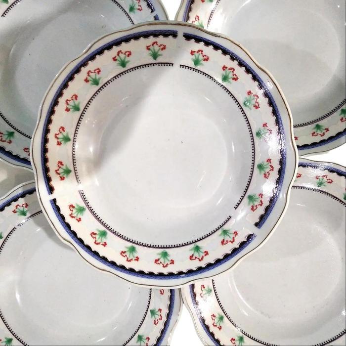 Piring Kue Keramik - Bunga - JM ( Khusus Go Send )