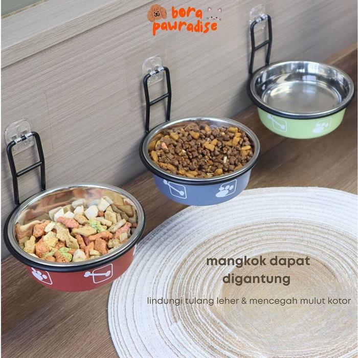 Tempat Makan Anjing Stainless / Tempat Makan Kucing Stainless / Pet Bowl / Mangkok Makan Anjing /