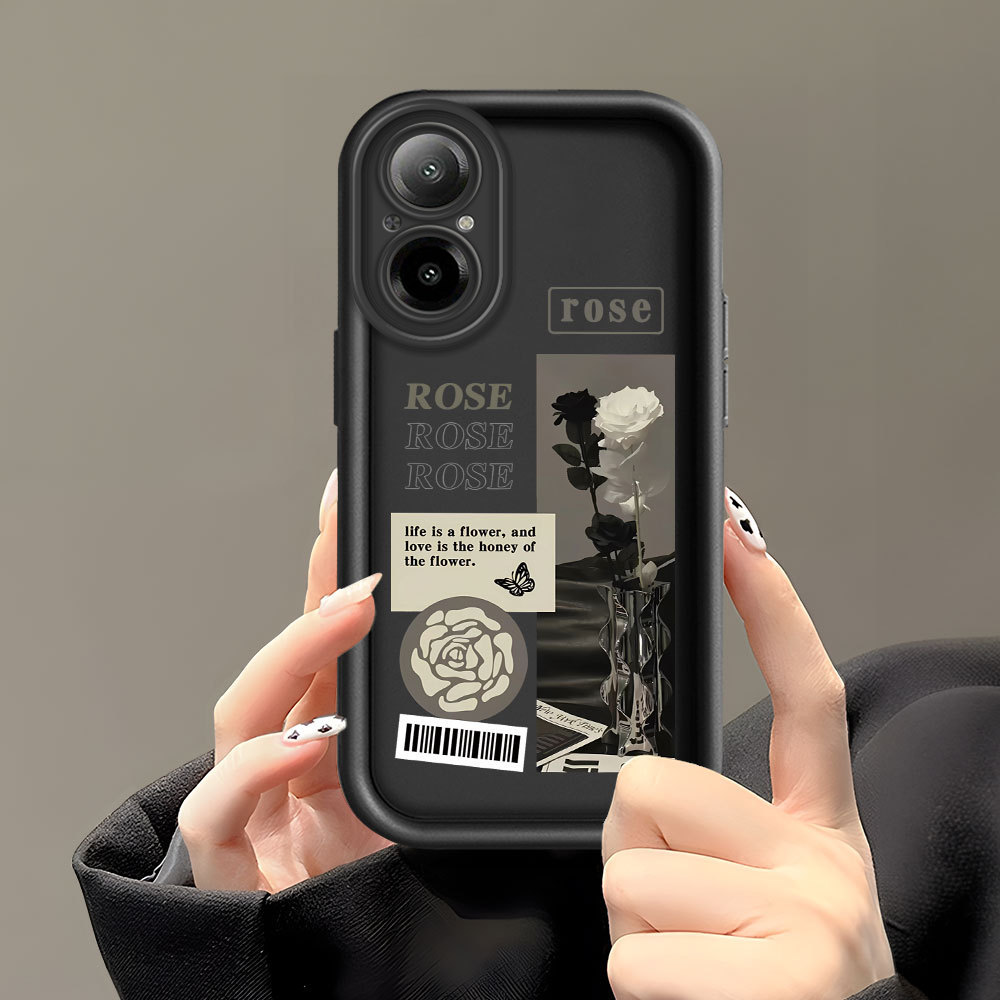 Casing Penuh Dengan Bunga Untuk ForRealme C67 4G Case Kesing Softcase C8 6002 BIG DLJ