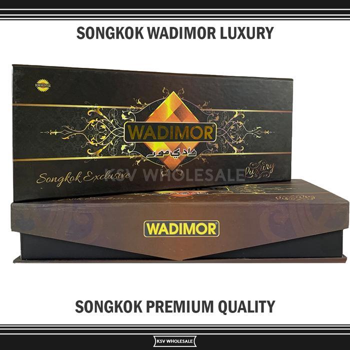 Peci Mewah Wadimor Luxury Original Tinggi 9 Cm Songkok Solat Hitam Pria Dewasa Kopiah Sholat Anak